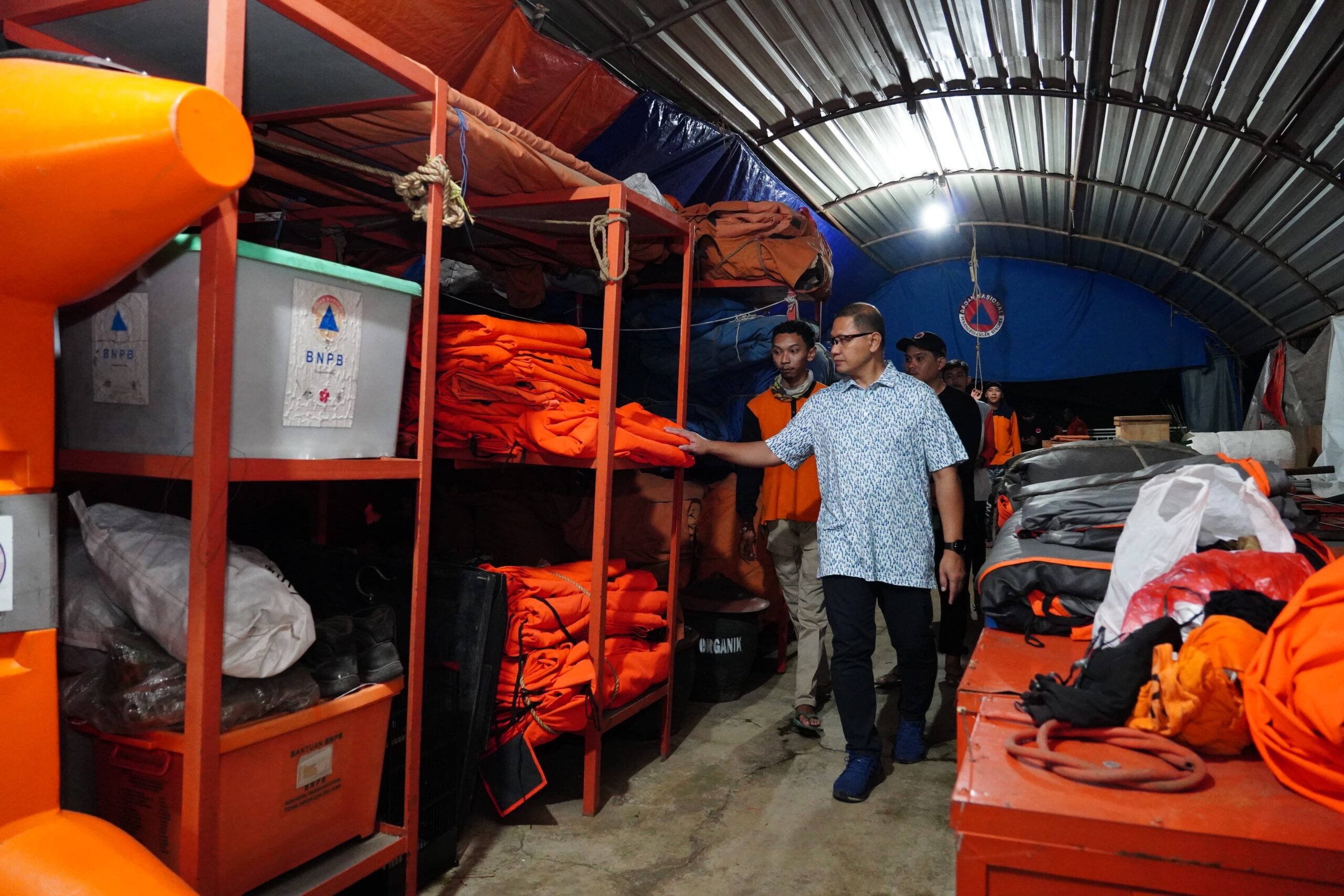 Pj Wali Kota Batu Cek Kesiapan Logistik dan Sarana BPBD