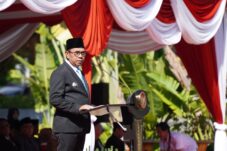 Wali Kota Batu, Nurochman, bersama Forkopimda meresmikan Desk Harmoni mBatu Sae usai upacara Hari Kesaktian Pancasila di Balai Kota Among Tani, Rabu (1/10/2025).